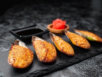 Мидии запеченные