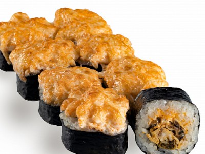 Запеченный ролл с Мидиями